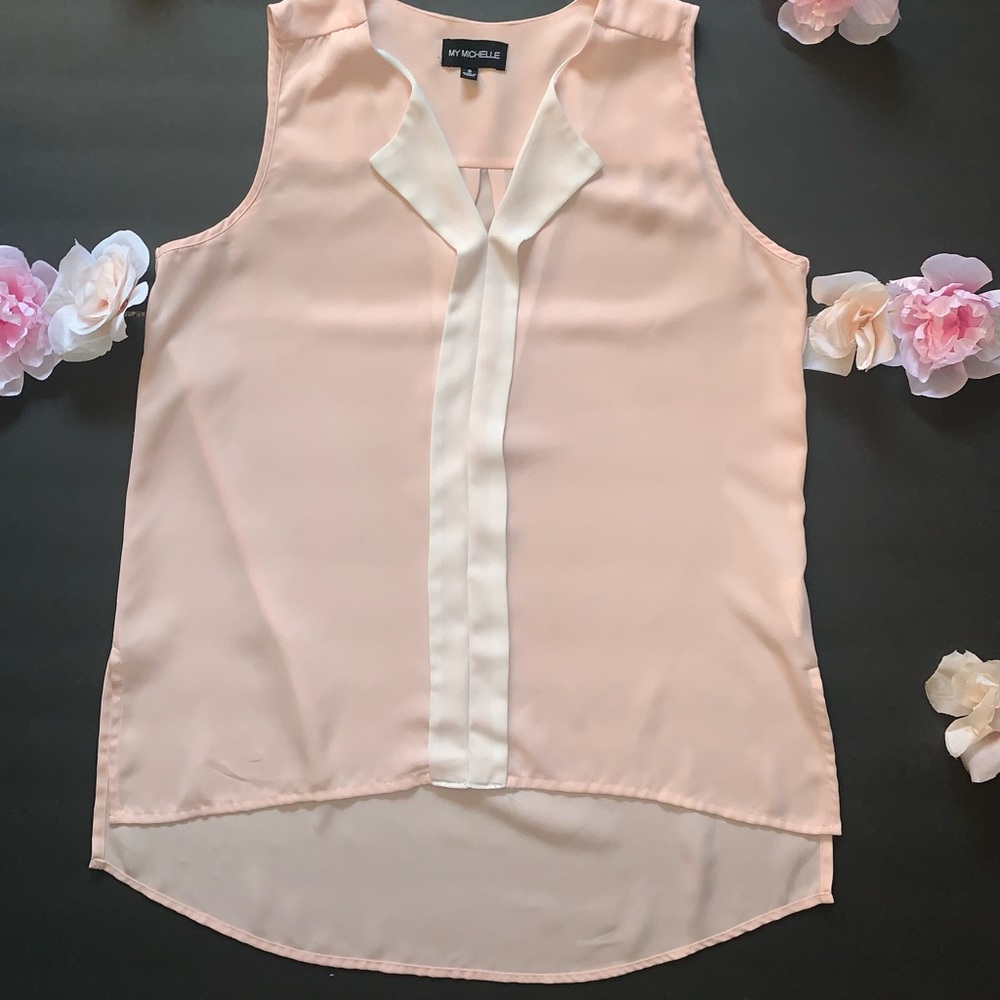 My Michelle - Top - Women’s Small - Pink + Cream